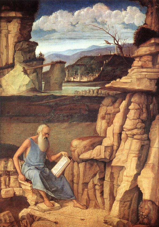 St Jerome Reading in the Countryside